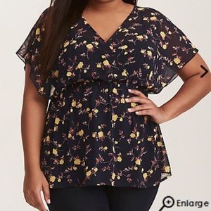 Torrid Floral Blouse